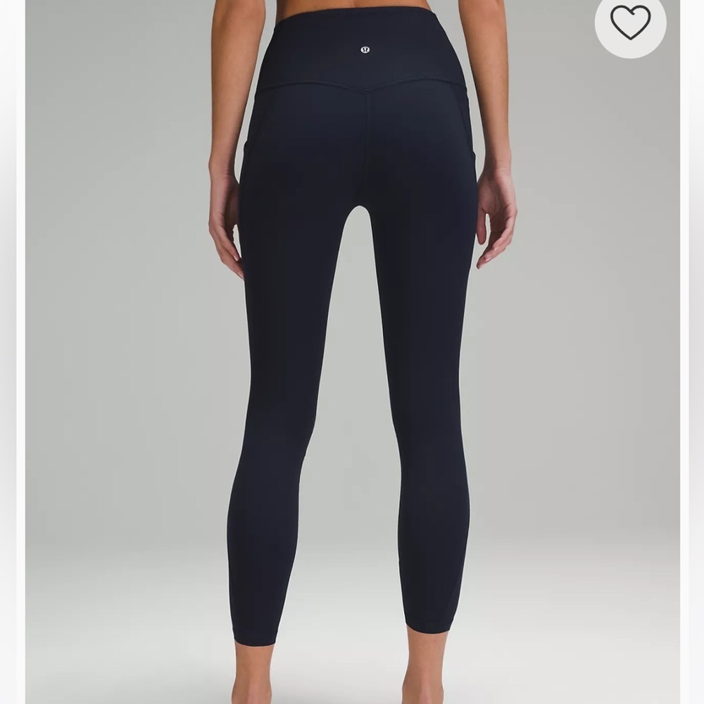 Lululemon 25” True Navy High-Waisted Align Leggings with Pockets